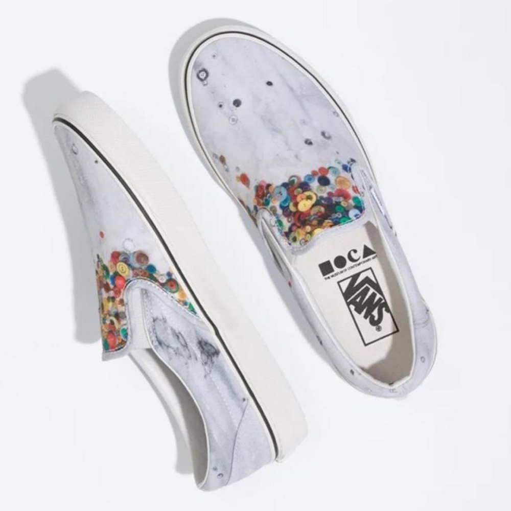 Vans slip on MOCA Brenna Youngblood sneaker shoes button sneaker shoes 10 woman - Picture 3 of 5